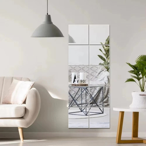 10pcs mirror tiles wall - 10pcs,