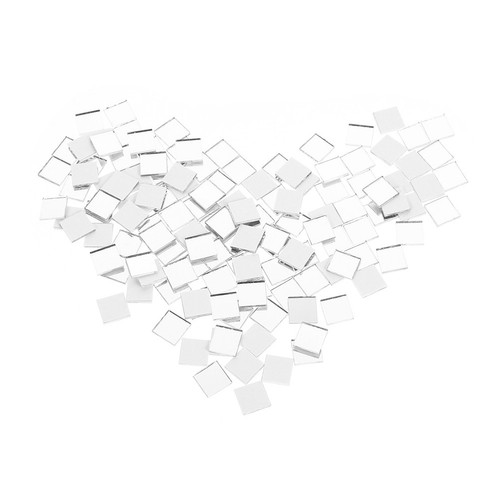 100pcs adhesive mirror tiles - 100pcs,
