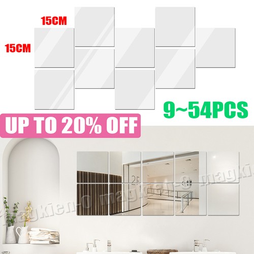 54pcs self adhesive mirrors - adhesive,