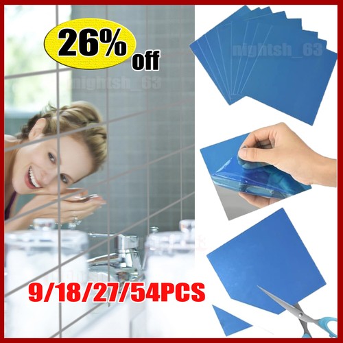 54pcs mirror tiles wall - 9-54pcs,