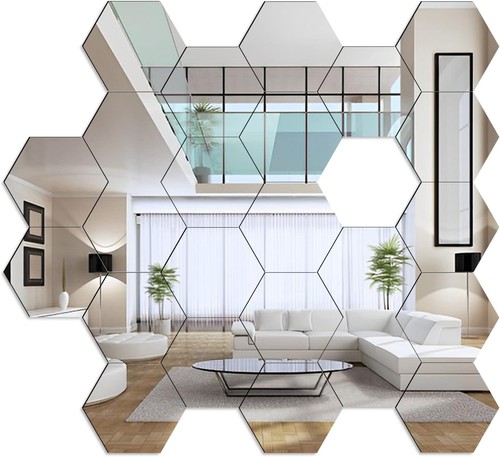 Large mirror tiles - large, wall