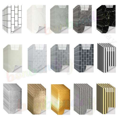100x pvc marble tiles - marble, wall