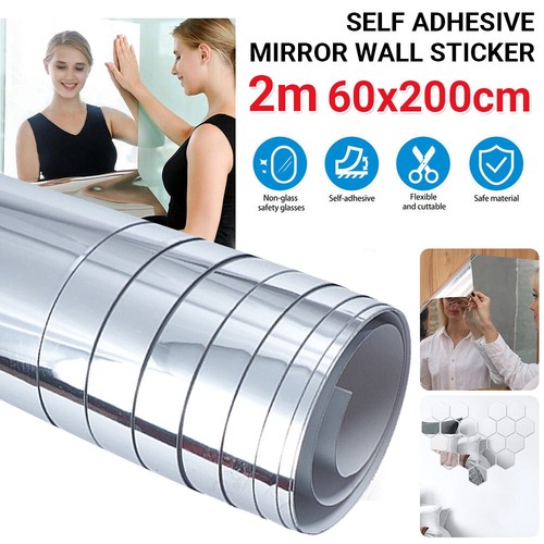 Large mirror wall sticker - large,