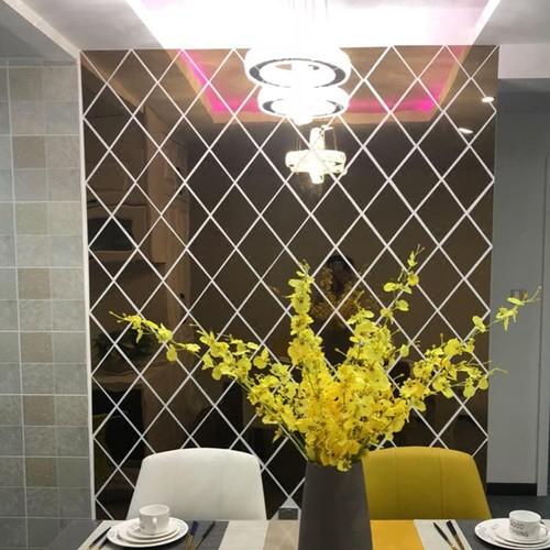 32x glass mirror tiles wall - 32x,