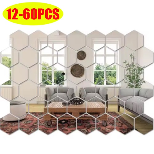 60x decor mirror tiles wall - tiles,
