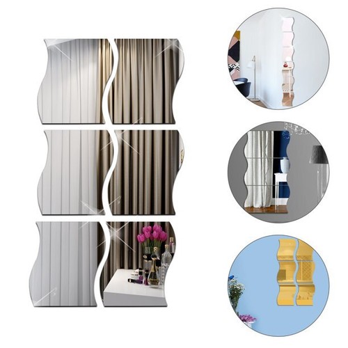 12pcs glass mirror tiles - mirror,