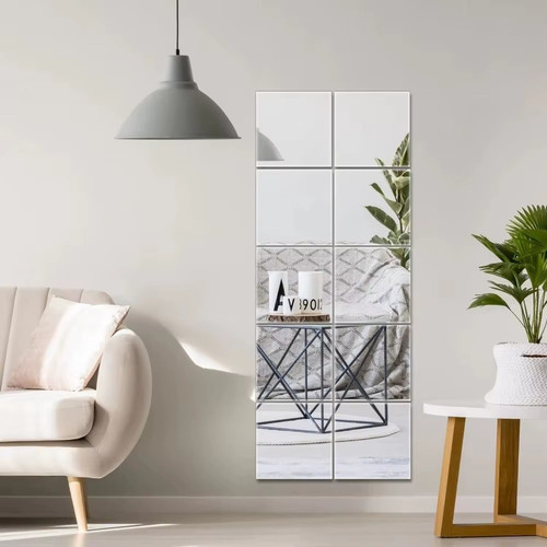 10pcs mirror tiles wall - mirror,