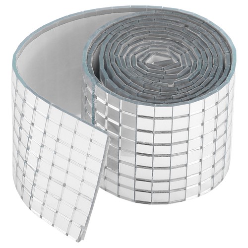 Stick mirror tiles self - on,