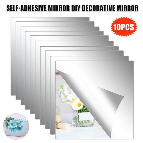 20cm acrylic mirror tiles - mirror,