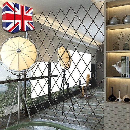 32x mirror tiles wall sticker - wall,