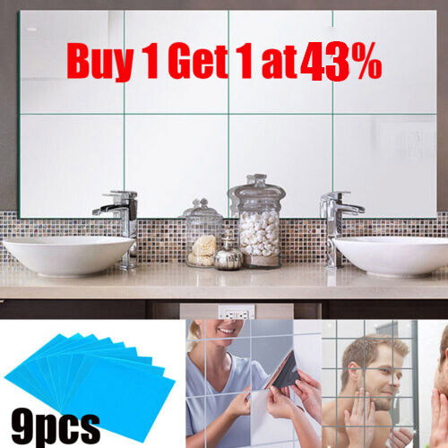 Glass mirror tiles - mirror, wall