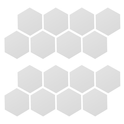 48pcs acrylic hexagonal mirror - acrylic,