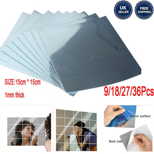36pcs 15x15cm mirror tiles - 36pcs,