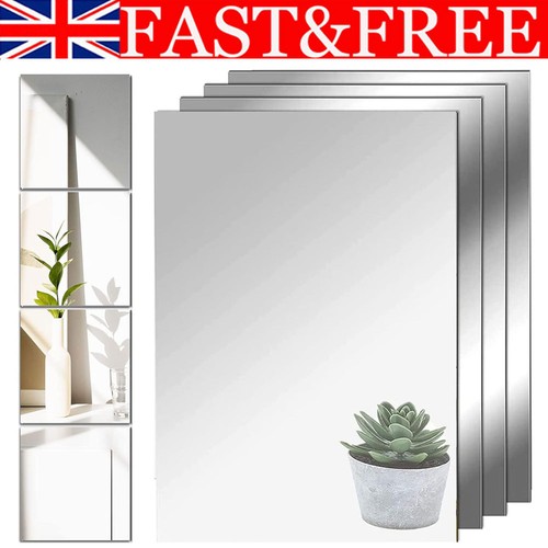 4pcs diy acrylic mirror - acrylic, tiles