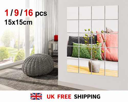 16pcs 15x15cm mirror tiles - 15x15cm,